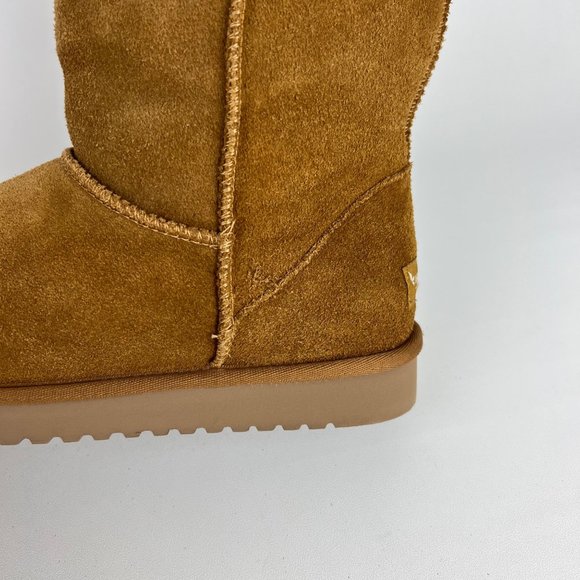 Koolaburra Ugg Koola Short Womens Boots Chestnut Brown Suede 1017090 size 9 - Picture 11 of 16